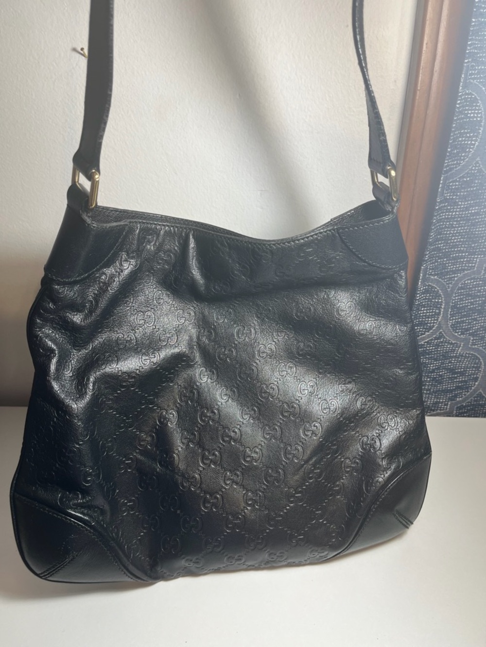 Black Leather Shoulder Bag